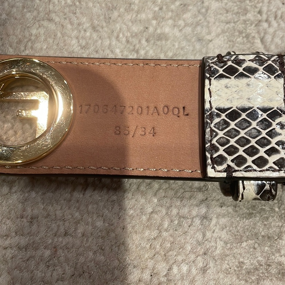 Fendi Women’s Python Print Logo Belt - image 3